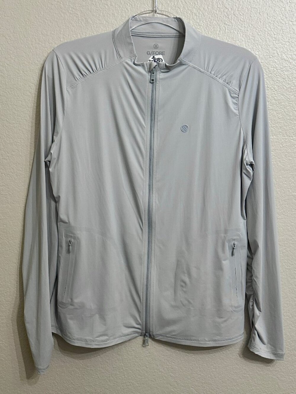 G/FORE Ladies' Golf Quarter-Zip Pullover Light Grey Size M